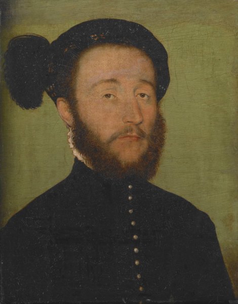 Main Product Photo of Portrait of Rene du Puy du Fou  Painting by Corneille De Lyon