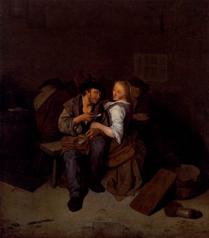 An Amorous Couple in a Tavern