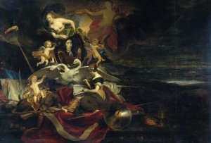 Allegory on the Dutch Raid on the Medway by Cornelis Bisschop Oil Painting