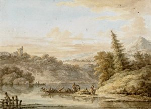 Rivierlandschap by Cornelis Buys Oil Painting