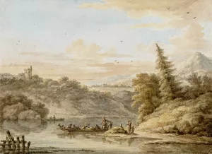 Rivierlandschap Oil painting by Cornelis Buys