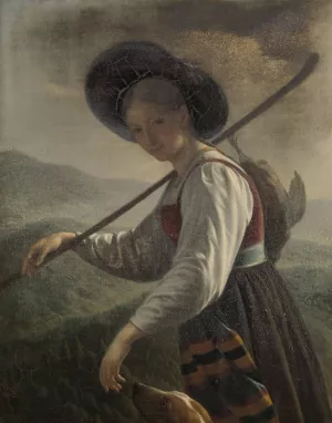Swiss Peasant Woman by Cornelis Cels Oil Painting