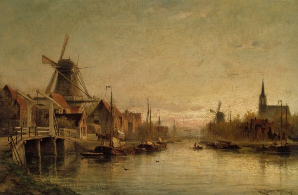 Main Product Photo of Lartiste au Musee Painting by Cornelis Christiaan Dommelshuizen