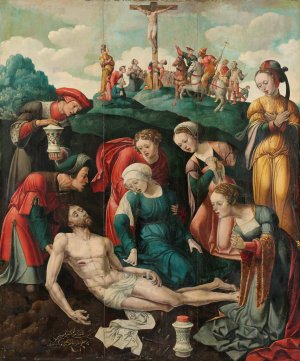 The Lamentation of Christ by Cornelis Cornelisz Ii Buys Oil Painting