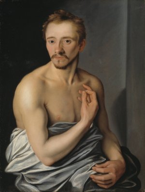 Modellstudie kallad Lasse Lucidor by Cornelis Cornelisz Kunst Oil Painting