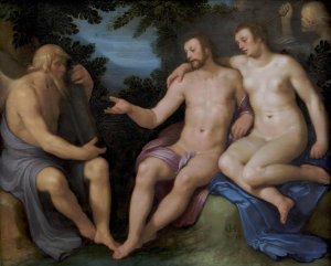 Allegory on the Brevity of Life by Cornelis Cornelisz Van Haarlem Oil Painting