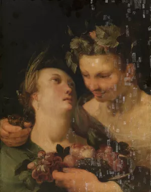 Ceres and Bacchus by Cornelis Cornelisz Van Haarlem Oil Painting