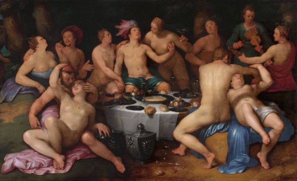 Main Product Photo of Feast of the Prodigal Son  Painting by Cornelis Cornelisz Van Haarlem