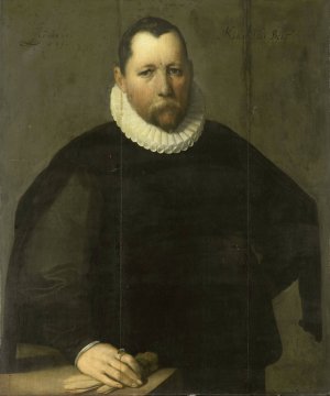 Pieter Jansz Kies by Cornelis Cornelisz Van Haarlem Oil Painting