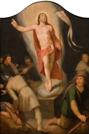 The Resurrection of Christ by Cornelis Cornelisz Van Haarlem Oil Painting