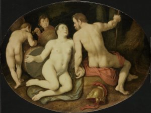 Venus and Mars by Cornelis Cornelisz Van Haarlem Oil Painting