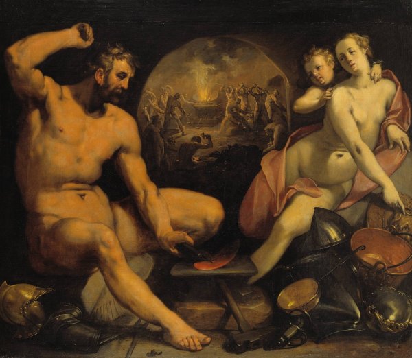 Main Product Photo of Venus and Vulcan  Painting by Cornelis Cornelisz Van Haarlem