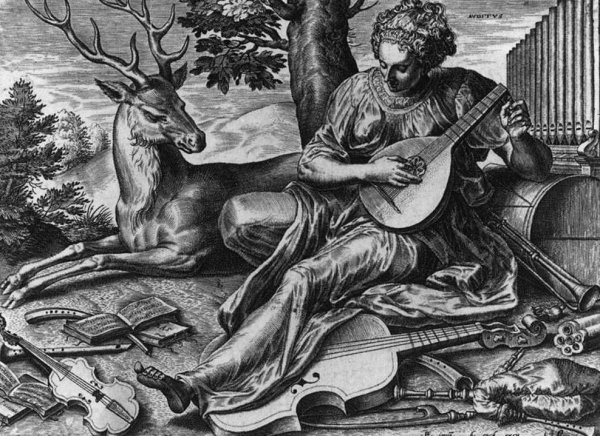 Main Product Photo of Hearing Painting by Cornelis Cort