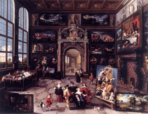 Gallery of a Collector by Cornelis De Baellieur - Oil Painting Reproduction