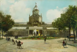 Frederiksplein met Paleis voor Volksvlijt by Cornelis De Bruin Oil Painting