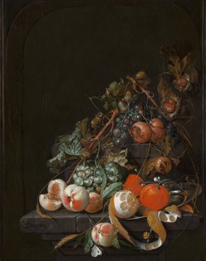 Fruit Still Life by Cornelis De Heem Oil Painting