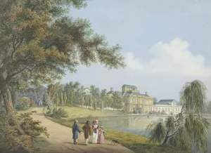 Gezicht op paleis Soestdijk by Cornelis De Kruyff Oil Painting