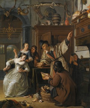 The Curiosity Seller by Cornelis De Man Oil Painting
