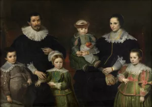 Family portrait by Cornelis De Vos Oil Painting
