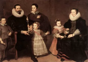 Family Portrait by Cornelis De Vos - Oil Painting Reproduction