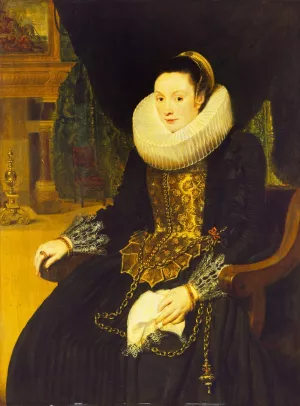 Portrait of a Lady by Cornelis De Vos Oil Painting
