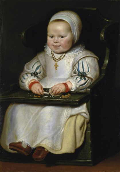 Main Product Photo of Portrait of Susanne de Vos, the Painter's Third Daughter  Painting by Cornelis De Vos