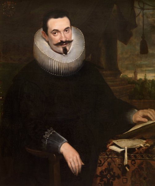 Main Product Photo of The Notary Barthel van den Berghe  Painting by Cornelis De Vos