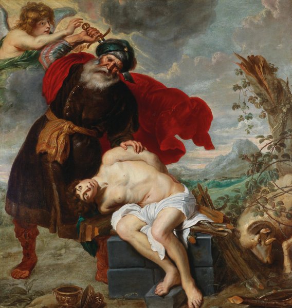 Main Product Photo of The Sacrifice of Isaac Painting by Cornelis De Vos