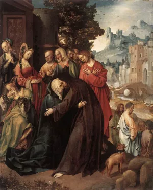 Christ Taking Leave of His Mother by Cornelis Engebrechtsz. - Oil Painting Reproduction