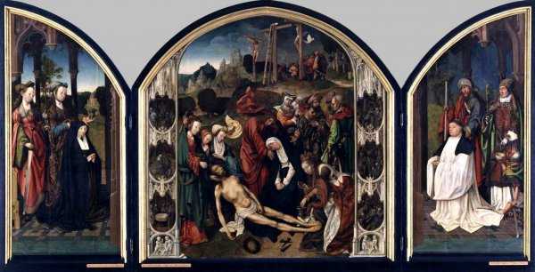 Main Product Photo of Crucifixion Altarpiece Painting by Cornelis Engebrechtsz.