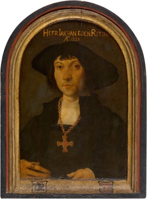 Knight Jan van Eden by Cornelis Engebrechtsz Oil Painting