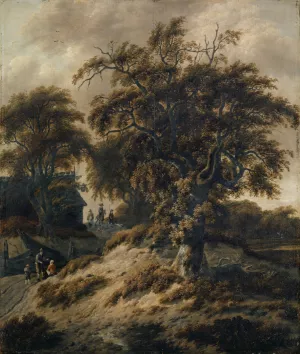 Dutch Landscape with Staffage Figures by Cornelis Gerritsz Decker Oil Painting