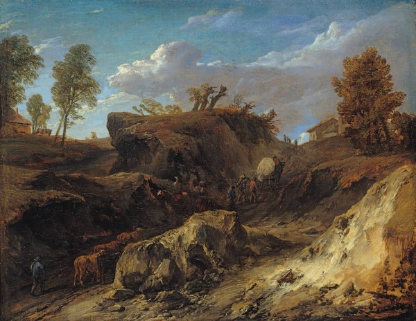 The Hollow Road  by Cornelis Huysmans - Hand-Painted Oil Painting Reproduction