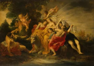 Rape of Europa by Cornelis I Schut Oil Painting