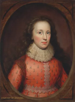Martha Temple, Lady Penyston Oil painting by Cornelis Jonson Van Ceulen