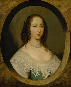 Portrait of a lady by Cornelis Jonson Van Ceulen Oil Painting