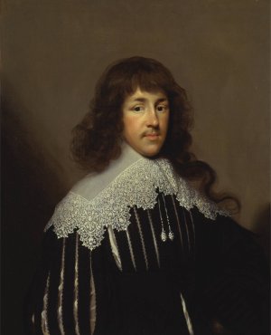 Portrait of a Man, probably Sir Francis Godolphin by Cornelis Jonson Van Ceulen Oil Painting
