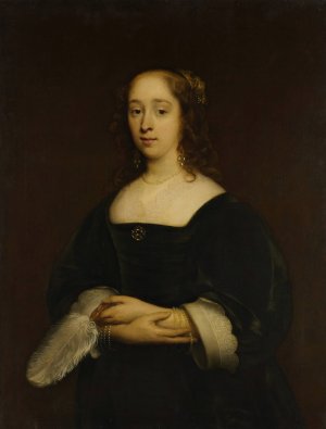 Portrait of a Woman by Cornelis Jonson Van Ceulen Oil Painting