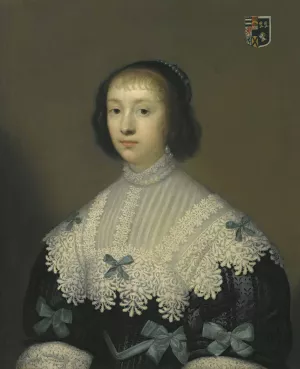 Portrait of Margaret, Lady Hungerford by Cornelis Jonson Van Ceulen Oil Painting