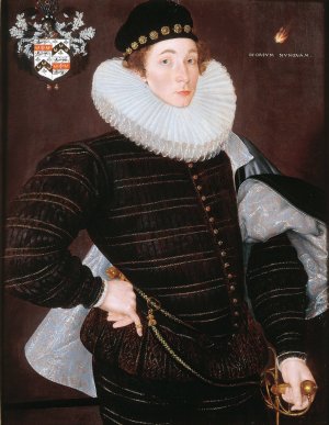 Richard Goodricke of Ribston, Yorkshire by Cornelis Ketel Oil Painting