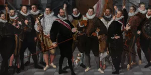 The Company of Captain Dirck Jacobsz Rosecrans and Lieutenant Pauw by Cornelis Ketel Oil Painting