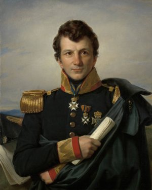 Johannes van den Bosch by Cornelis Kruseman Oil Painting
