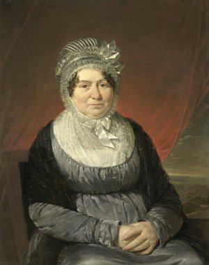 Mrs Brak-Haskenhoff by Cornelis Kruseman Oil Painting