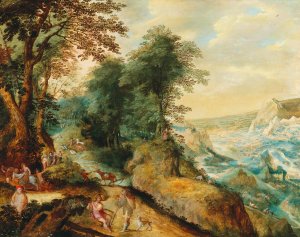Moses at Mount Nebo by Cornelis Molenaer Oil Painting