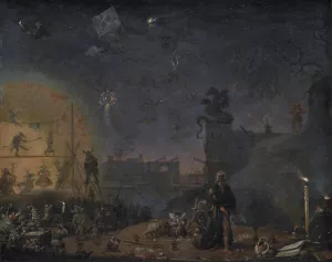 The Vision of the Sunday Child by Cornelis Saftleven Oil Painting
