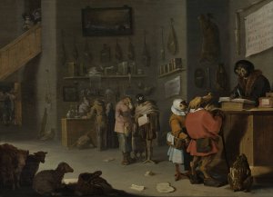 Who Sues for a Cow by Cornelis Saftleven Oil Painting
