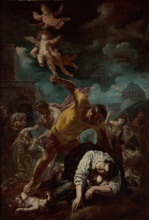 Study for Massacre of the Innocents by Cornelis Schut Oil Painting