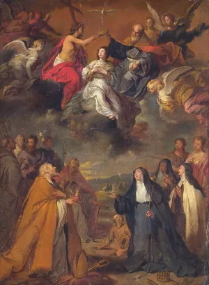 The Coronation of the Virgin by Cornelis Schut Oil Painting