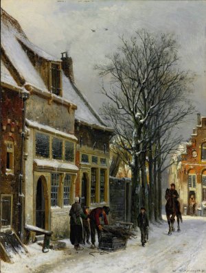 A View Of Haarlem by Cornelis Springer Oil Painting