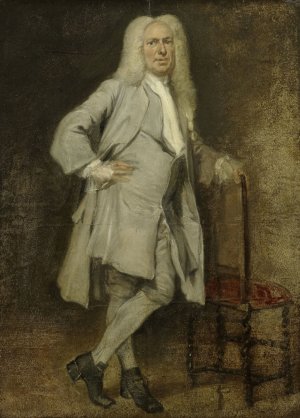 Portrait of Jan Lepeltak, Timber Merchant in Amsterdam, Regent of the Aalmoezeniersweeshuis Orphanage by Cornelis Troost Oil Painting